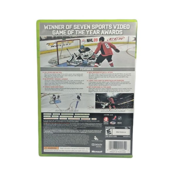 EA Sports NHL 09 Microsoft Xbox 360, 2008 Complete and Tested - Picture 3 of 3